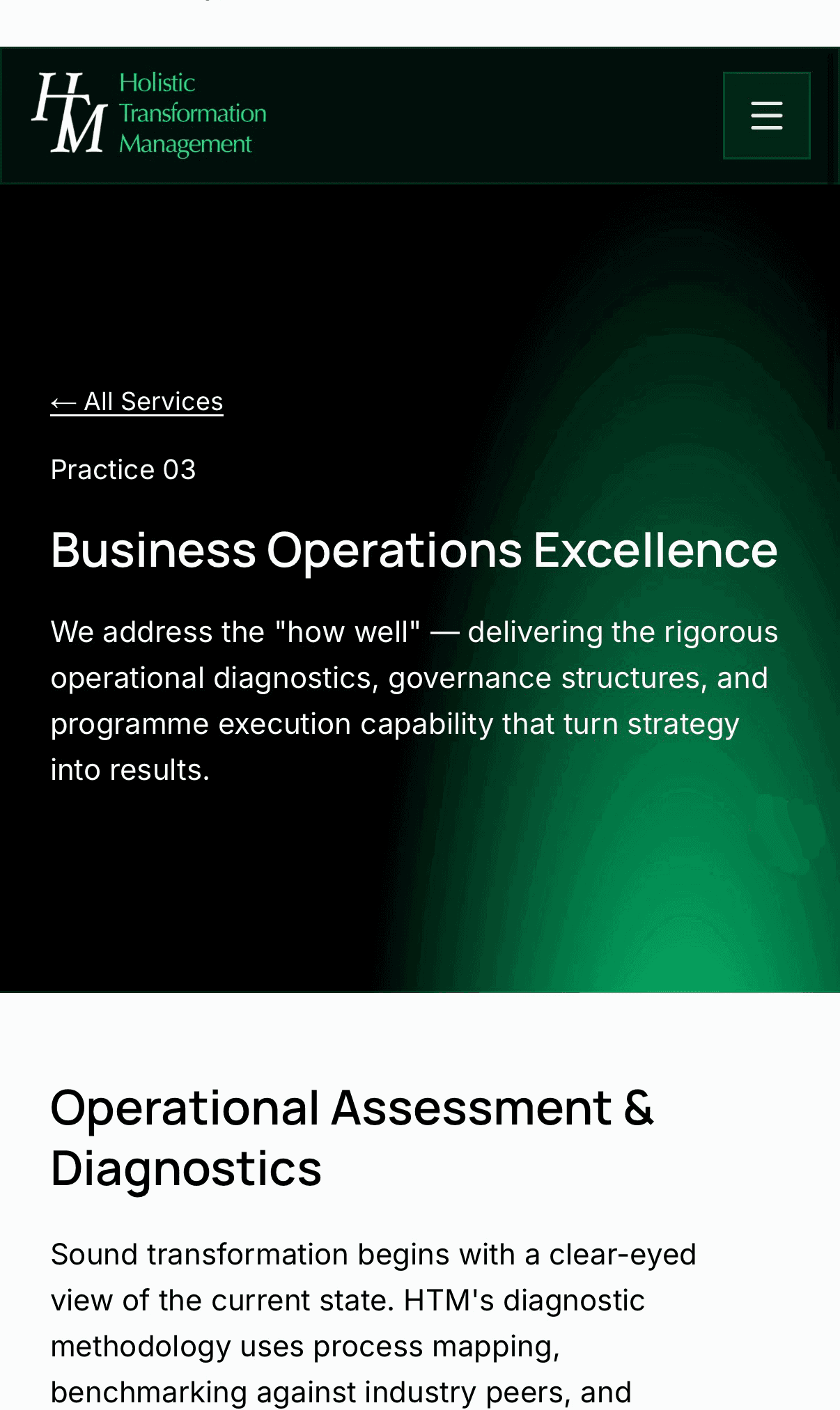 Holistic Transformation Management