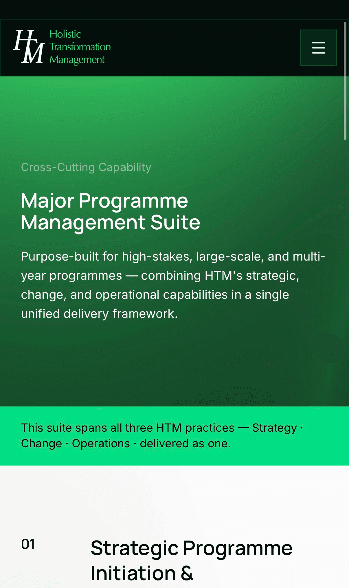 Holistic Transformation Management
