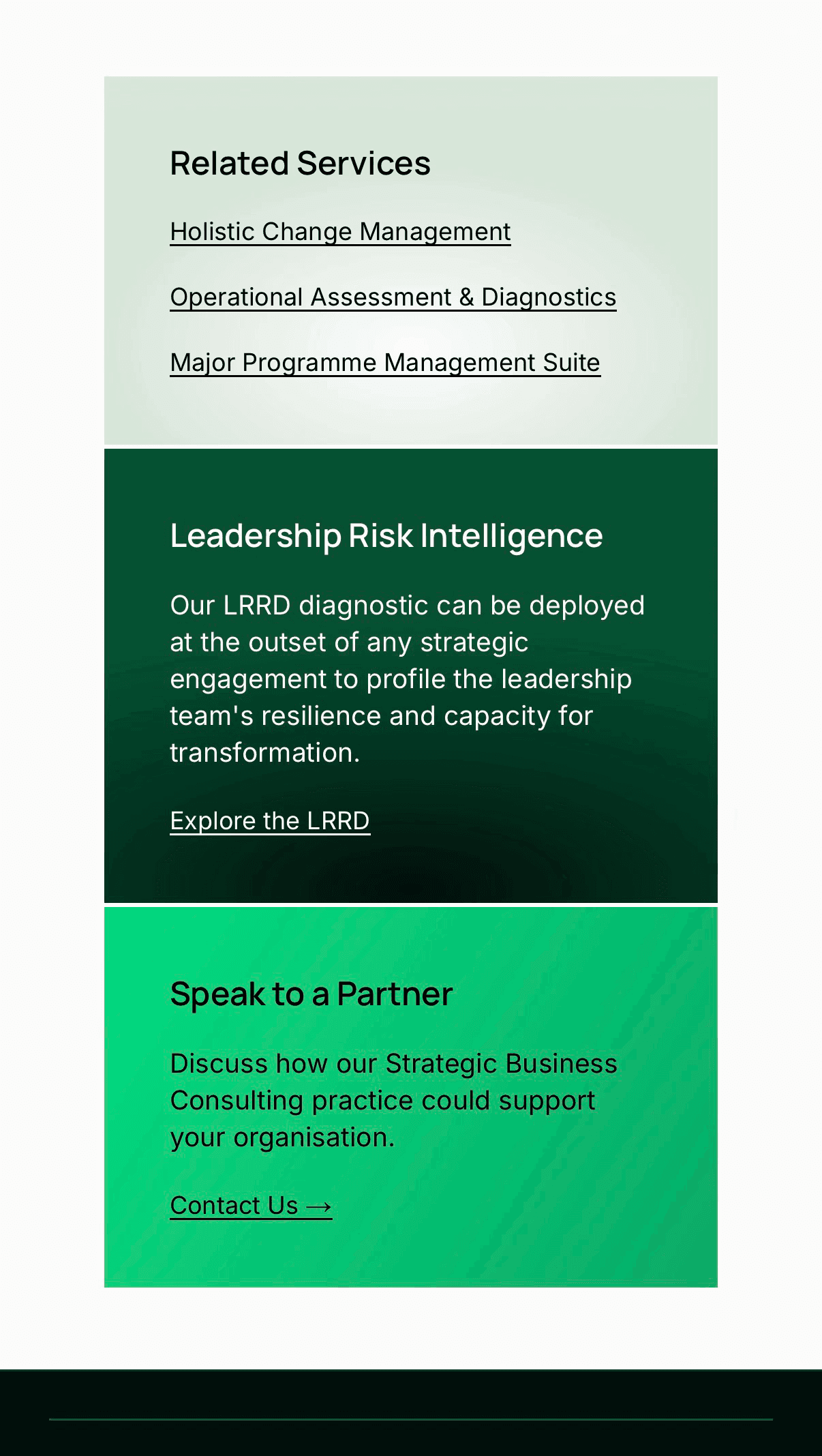 Holistic Transformation Management
